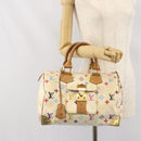 LOUIS VUITTON Monogram Multicolor Speedy 30 Tas Wit Bron M92643 LV Auth 171774-24