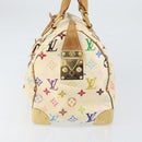 LOUIS VUITTON Monogram Multicolor Speedy 30 Tas Wit Bron M92643 LV Auth 171774-5