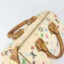 LOUIS VUITTON Monogram Multicolor Speedy 30 Tas Wit Bron M92643 LV Auth 171774-6