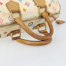 LOUIS VUITTON Monogram Multicolor Speedy 30 Tas Wit Bron M92643 LV Auth 171774-7