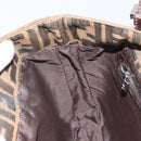 FENDI Zucca Canvas Tote Bag Black Brown Auth 171785V-22