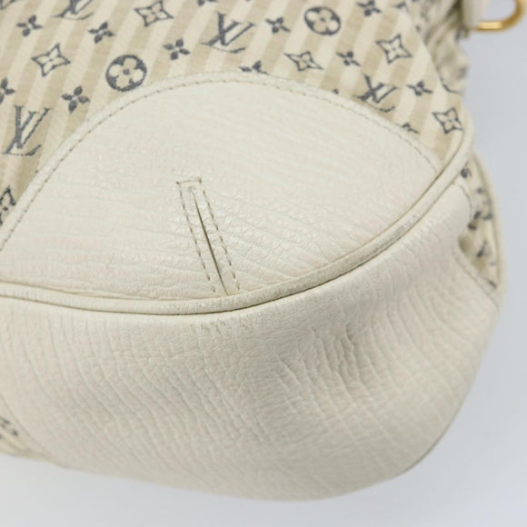 LOUIS VUITTON Monogram Mini Lin Croisette Marina GM Bag Blue M95492 Auth 171786A