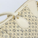 LOUIS VUITTON Monogram Mini Lin Croisette Marina GM Bag Blue M95492 Auth 171786A-19