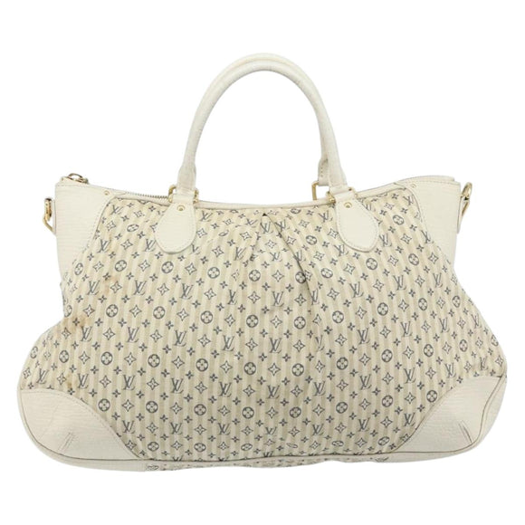 LOUIS VUITTON Monogram Mini Lin Croisette Marina GM Bag Blue M95492 Auth 171786A