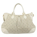 LOUIS VUITTON Monogram Mini Lin Croisette Marina GM Bag Blue M95492 Auth 171786A-2