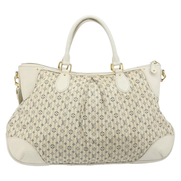 LOUIS VUITTON Monogram Mini Lin Croisette Marina GM Bag Blue M95492 Auth 171786A
