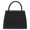 SAINT LAURENT Hand Bag Leather Black Gold Auth 171793V-3