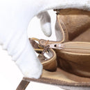 GUCCI GG Supreme Web Sherry Line Bag PVC Beige Gold 72 02 024 Auth 171796-19