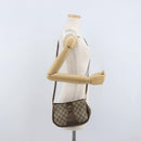 GUCCI GG Supreme Web Sherry Line Bag PVC Beige Gold 72 02 024 Auth 171796-22