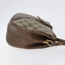 GUCCI GG Supreme Web Sherry Line Bag PVC Beige Gold 72 02 024 Auth 171796-4