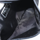 PRADA Body Bag Nylon Black Silver Auth 171799-11