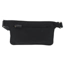 PRADA Body Bag Nylon Black Silver Auth 171799-2