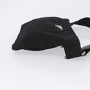 PRADA Body Bag Nylon Black Silver Auth 171799-3