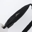 PRADA Body Bag Nylon Black Silver Auth 171799-6