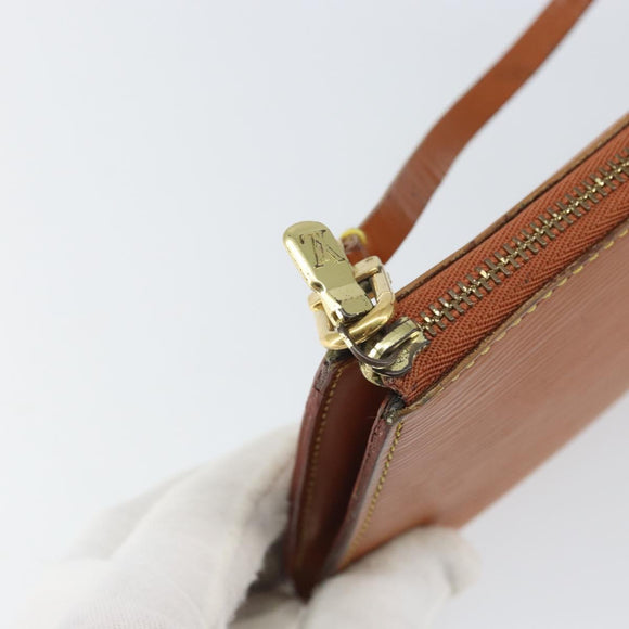 LOUIS VUITTON Epi Pochette Accessoires Beutel Zipangu Gold M52948 LV Auth 171803