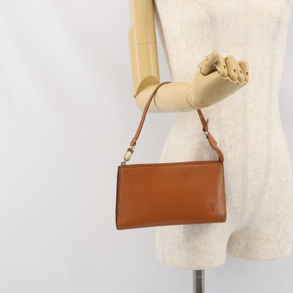 LOUIS VUITTON Epi Pochette Accessoires Beutel Zipangu Gold M52948 LV Auth 171803