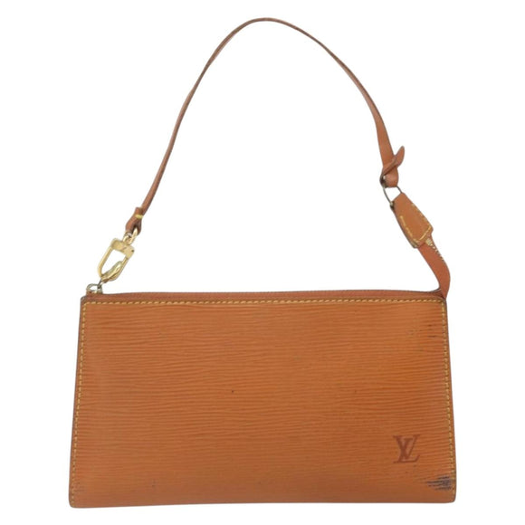 LOUIS VUITTON Epi Pochette Accessoires Beutel Zipangu Gold M52948 LV Auth 171803