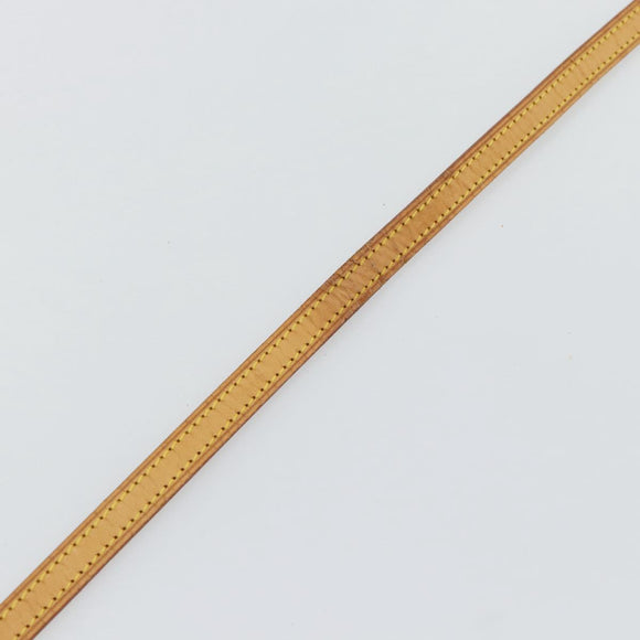 LOUIS VUITTON Shoulder Strap Leather 47.2"" Beige LV Auth 171809