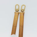 LOUIS VUITTON Shoulder Strap Leather 47.2"" Beige LV Auth 171809-16