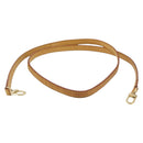 LOUIS VUITTON Shoulder Strap Leather 47.2"" Beige LV Auth 171809-2
