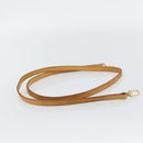LOUIS VUITTON Shoulder Strap Leather 47.2"" Beige LV Auth 171809-4
