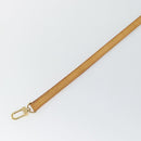LOUIS VUITTON Shoulder Strap Leather 47.2"" Beige LV Auth 171809-6