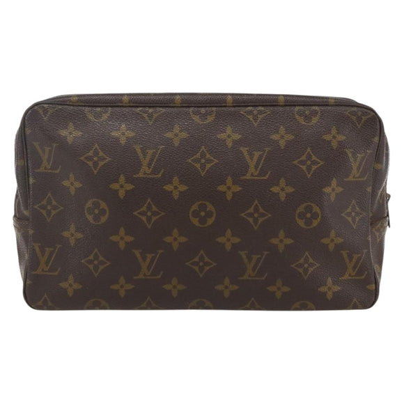 LOUIS VUITTON Monogram Trousse Toilette 28 Clutch Bag M47522 LV Auth 171810