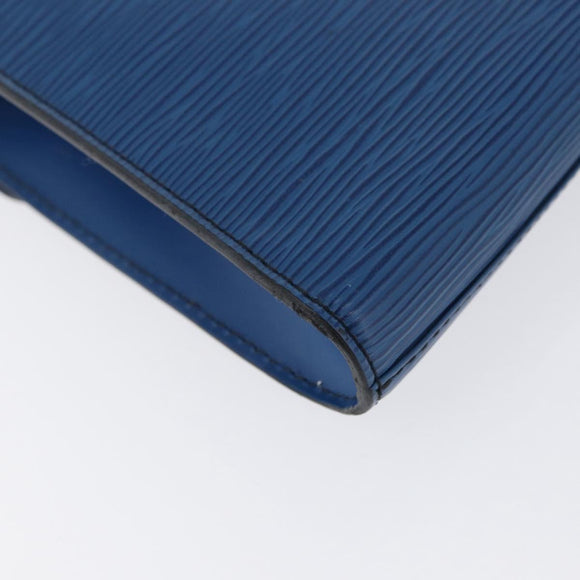 LOUIS VUITTON Epi Art Deco Clutch Bag Blue M52635 LV Auth 171813