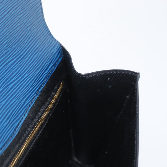 LOUIS VUITTON Epi Art Deco Clutch Bag Blue M52635 LV Auth 171813