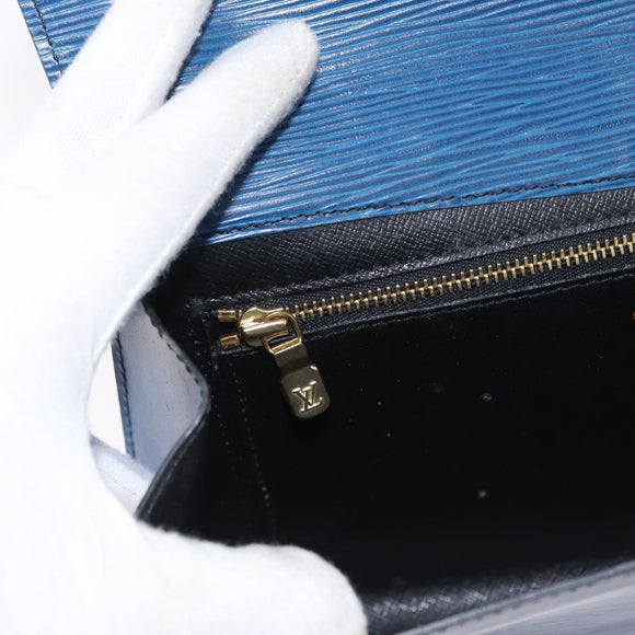 LOUIS VUITTON Epi Art Deco Clutch Tasche Blau M52635 LV Auth 171813