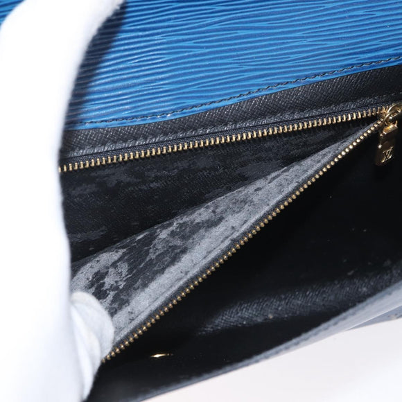 LOUIS VUITTON Epi Art Deco Clutch Tasche Blau M52635 LV Auth 171813