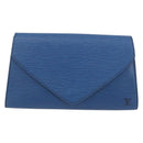 LOUIS VUITTON Epi Art Deco Clutch Bag Blue M52635 LV Auth 171813-13