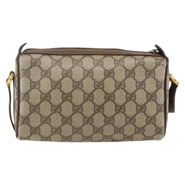 GUCCI GG Supreme Web Sherry Line Bag PVC Beige Gold 89 02 018 Auth 171814 - 0