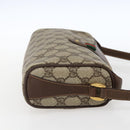 GUCCI GG Supreme Web Sherry Line Bag PVC Beige Gold 89 02 018 Auth 171814-4