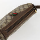 GUCCI GG Supreme Web Sherry Line Bag PVC Beige Gold 89 02 018 Auth 171814-6