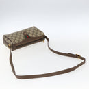 GUCCI GG Supreme Web Sherry Line Bag PVC Beige Gold 89 02 018 Auth 171814-7