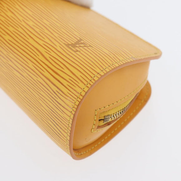 LOUIS VUITTON Epi Dauphine PM Pouch Yellow M48449 LV Auth 171817