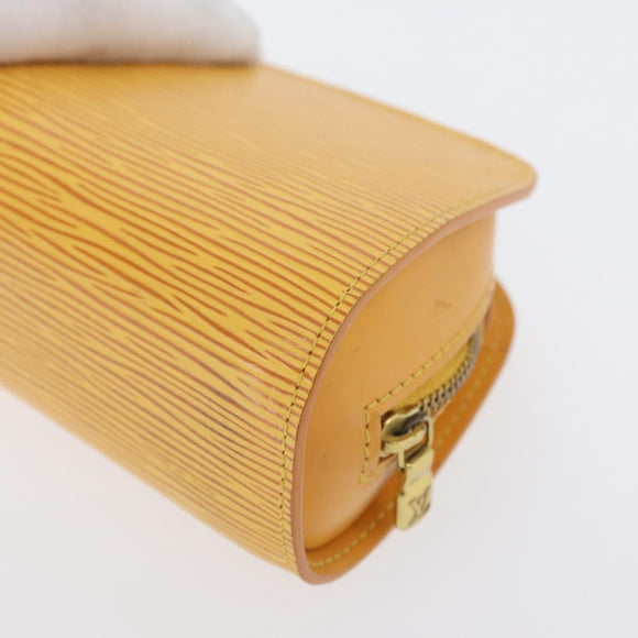 LOUIS VUITTON Epi Dauphine PM Pouch Yellow M48449 LV Auth 171817