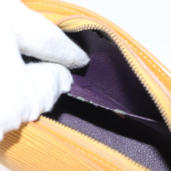 LOUIS VUITTON Epi Dauphine PM Pouch Yellow M48449 LV Auth 171817