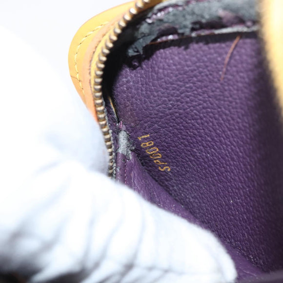 LOUIS VUITTON Epi Dauphine PM Pouch Yellow M48449 LV Auth 171817