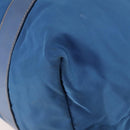 PRADA Boston Bag Nylon Blue Silver Auth 171818A-15