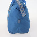 PRADA Boston Bag Nylon Blue Silver Auth 171818A-3
