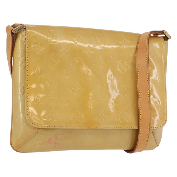 LOUIS VUITTON Monogram Vernis Thompson Street Bag Beige M91301 LV Auth 171822