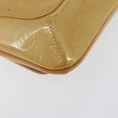 LOUIS VUITTON Monogram Vernis Thompson Street Bag Beige M91301 LV Auth 171822-16