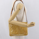 LOUIS VUITTON Monogram Vernis Thompson Street Bag Beige M91301 LV Auth 171822-23