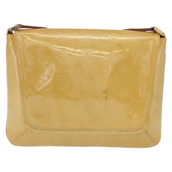 LOUIS VUITTON Monogram Vernis Thompson Street Bag Beige M91301 LV Auth 171822