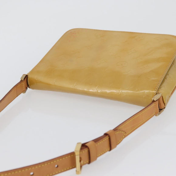 LOUIS VUITTON Monogram Vernis Thompson Street Bag Beige M91301 LV Auth 171822