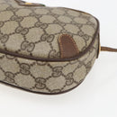 GUCCI GG Supreme Web Sherry Line Bag PVC Beige Gold 156 02 066 Auth 171823-10