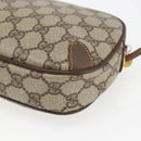 GUCCI GG Supreme Web Sherry Line Bag PVC Beige Gold 156 02 066 Auth 171823-12