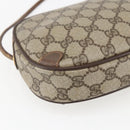 GUCCI GG Supreme Web Sherry Line Bag PVC Beige Gold 156 02 066 Auth 171823-13